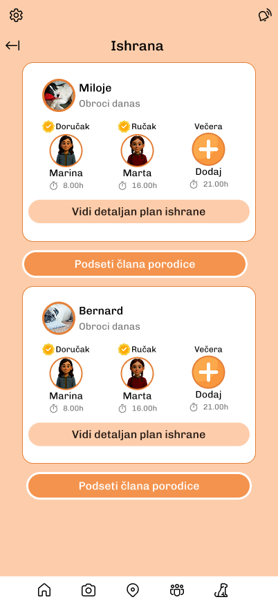 TrackTail nutrition screen