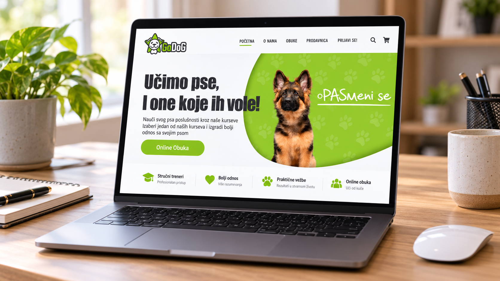 GoDog desktop mockup