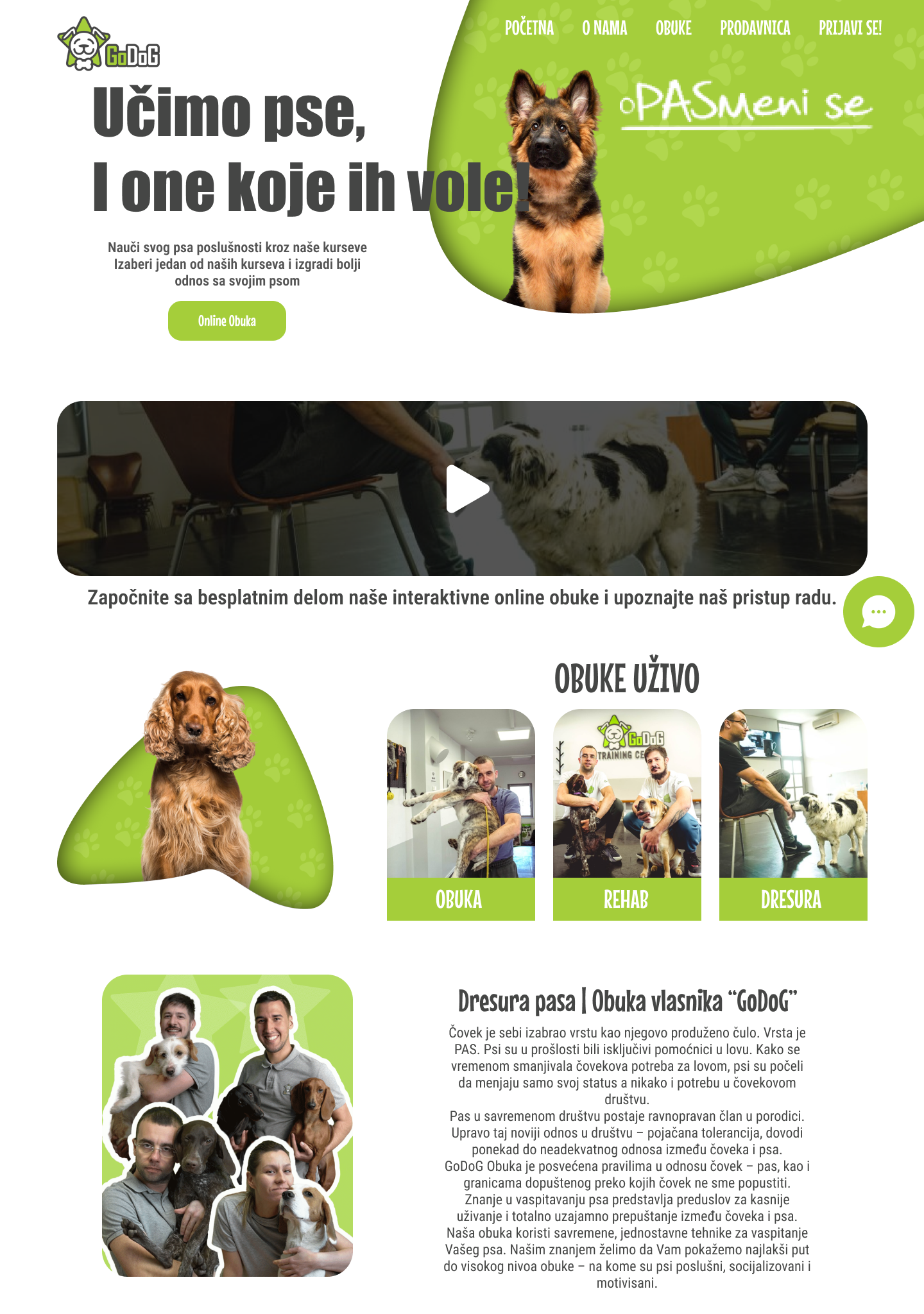 GoDog landing page redesign