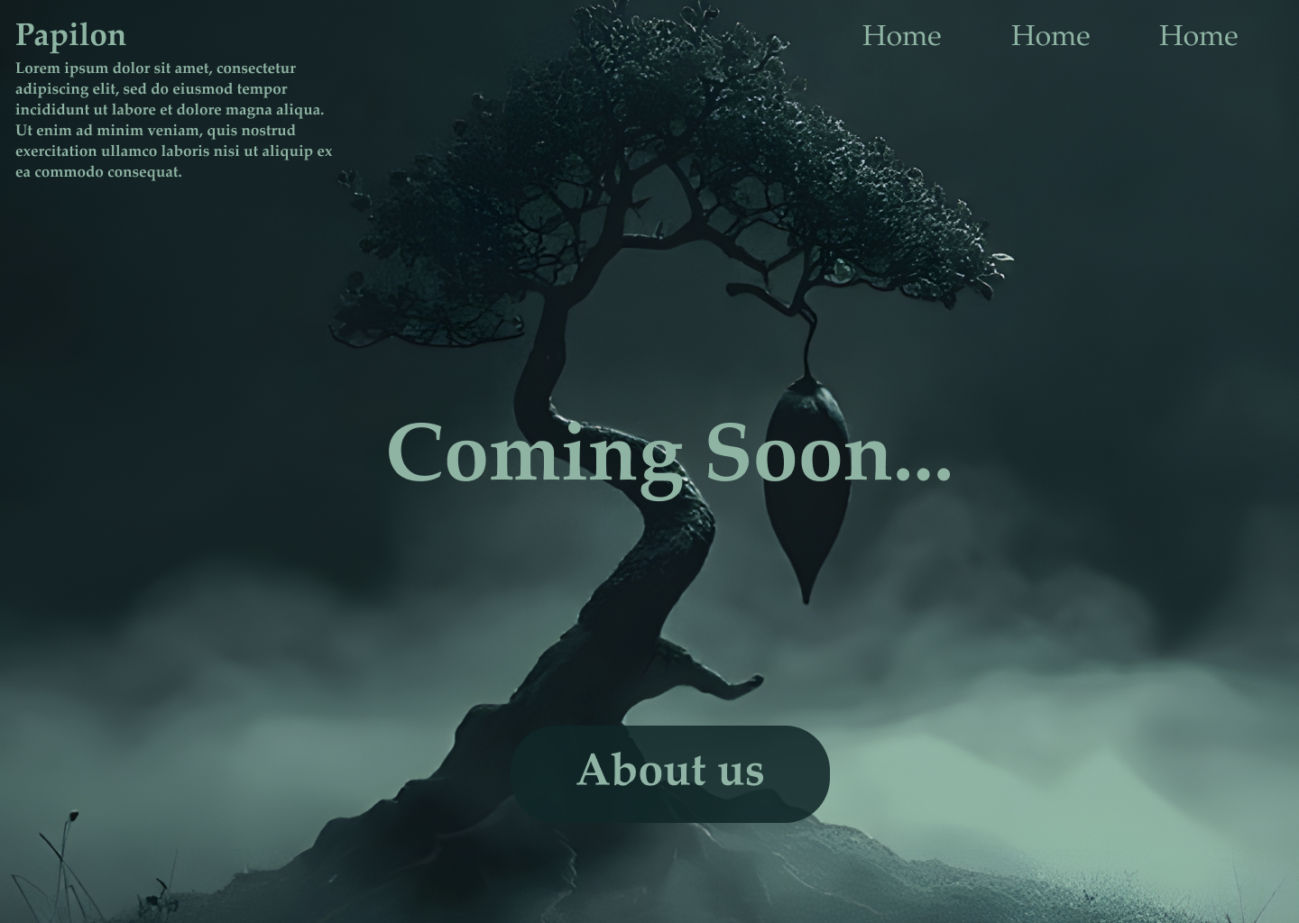 Papilon startup landing page